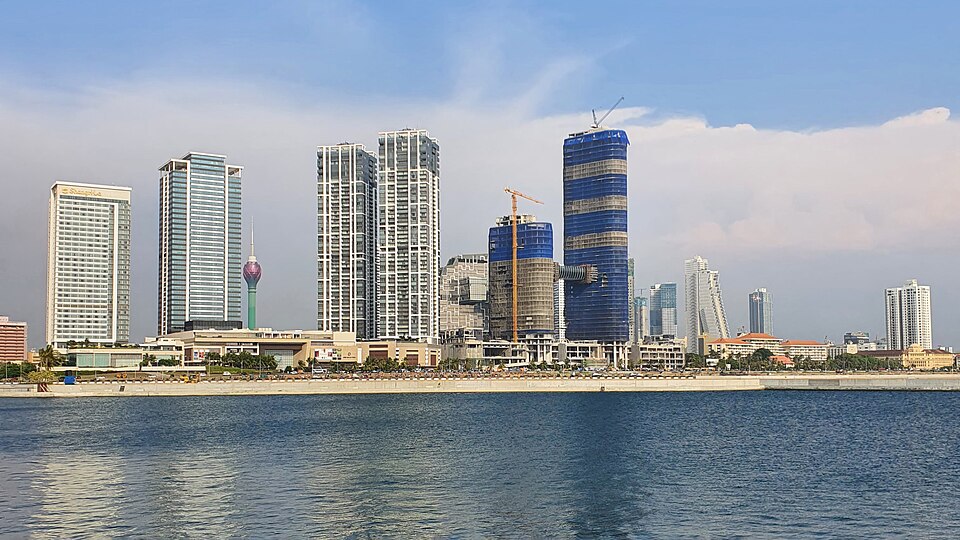 Colombo skyline in Sri Lanka