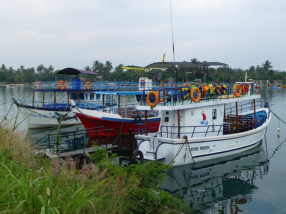Whale-watching boat in Mirissa, Sri Lanka